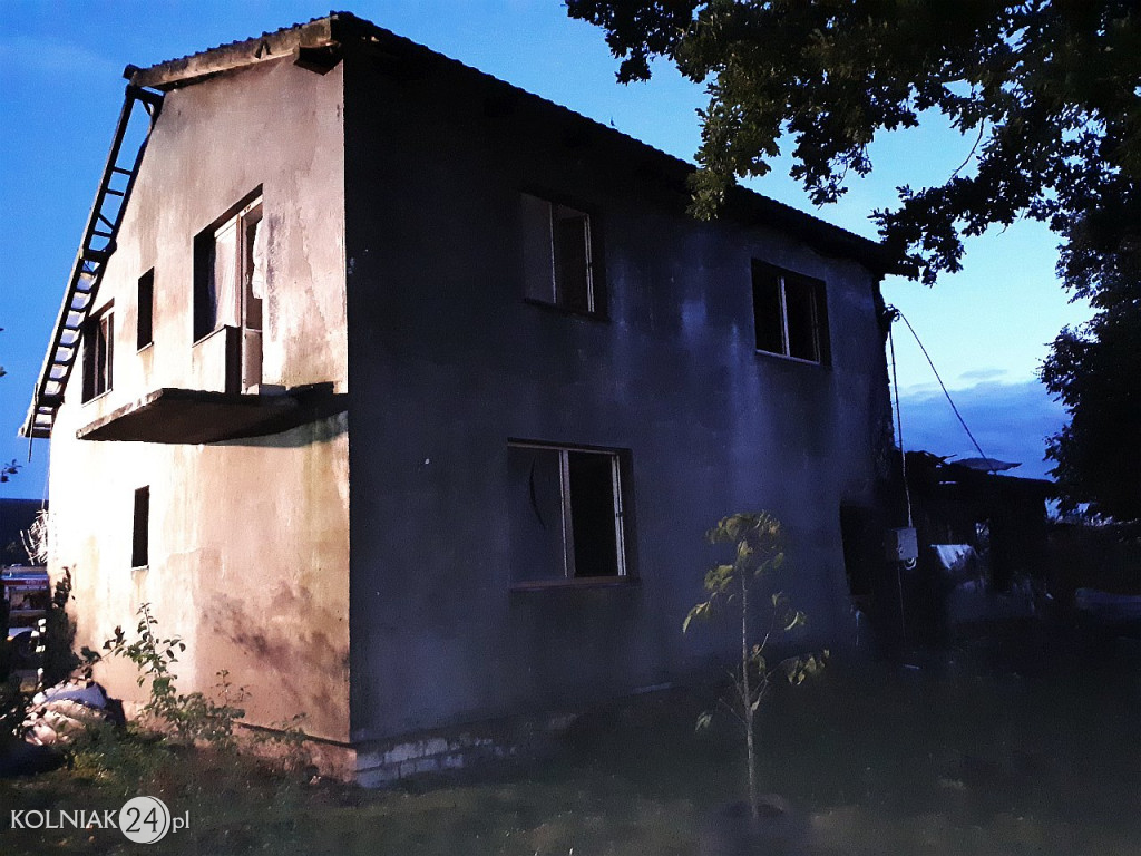 Pożar domu w Lemanie