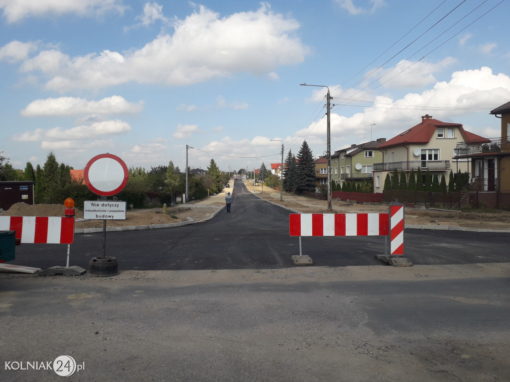 Asfalt na ulicy Konopnickiej
