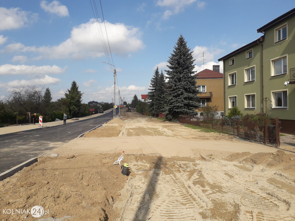 Asfalt na ulicy Konopnickiej