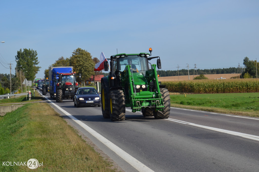 Protest rolników w powiecie kolneńskim