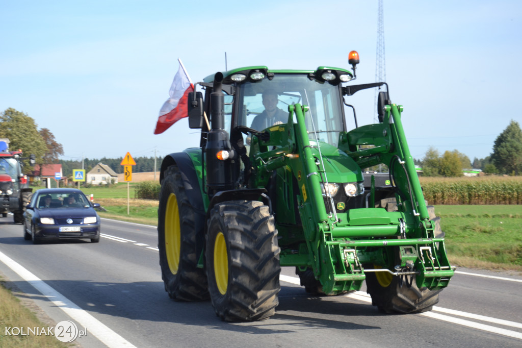 Protest rolników w powiecie kolneńskim