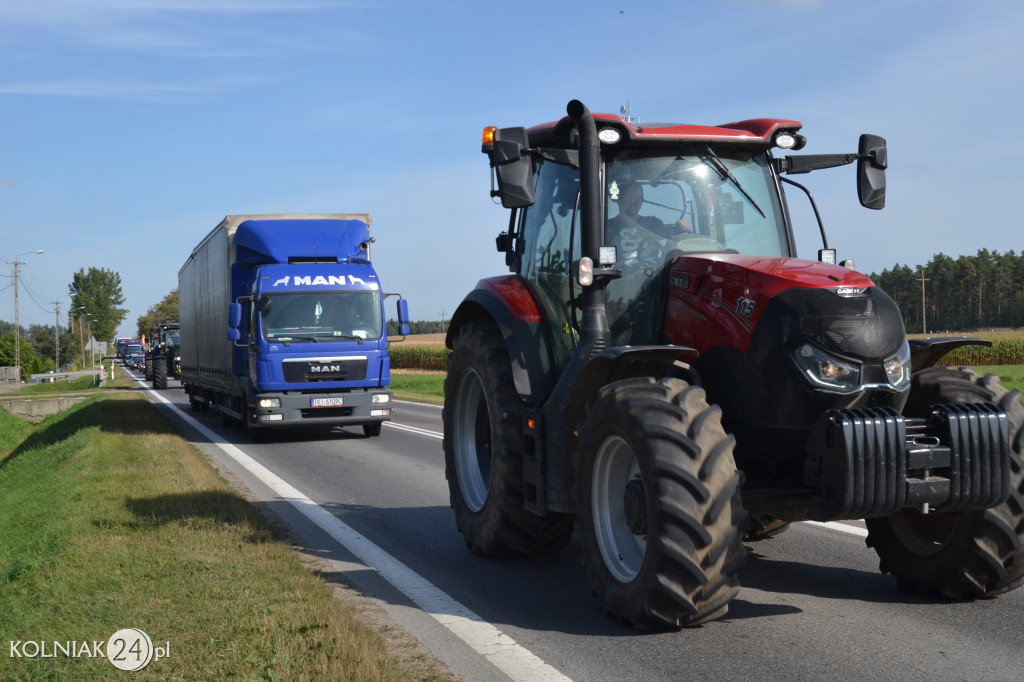Protest rolników w powiecie kolneńskim