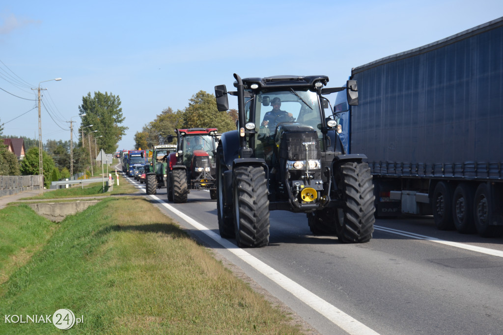 Protest rolników w powiecie kolneńskim