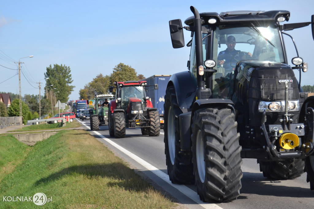 Protest rolników w powiecie kolneńskim
