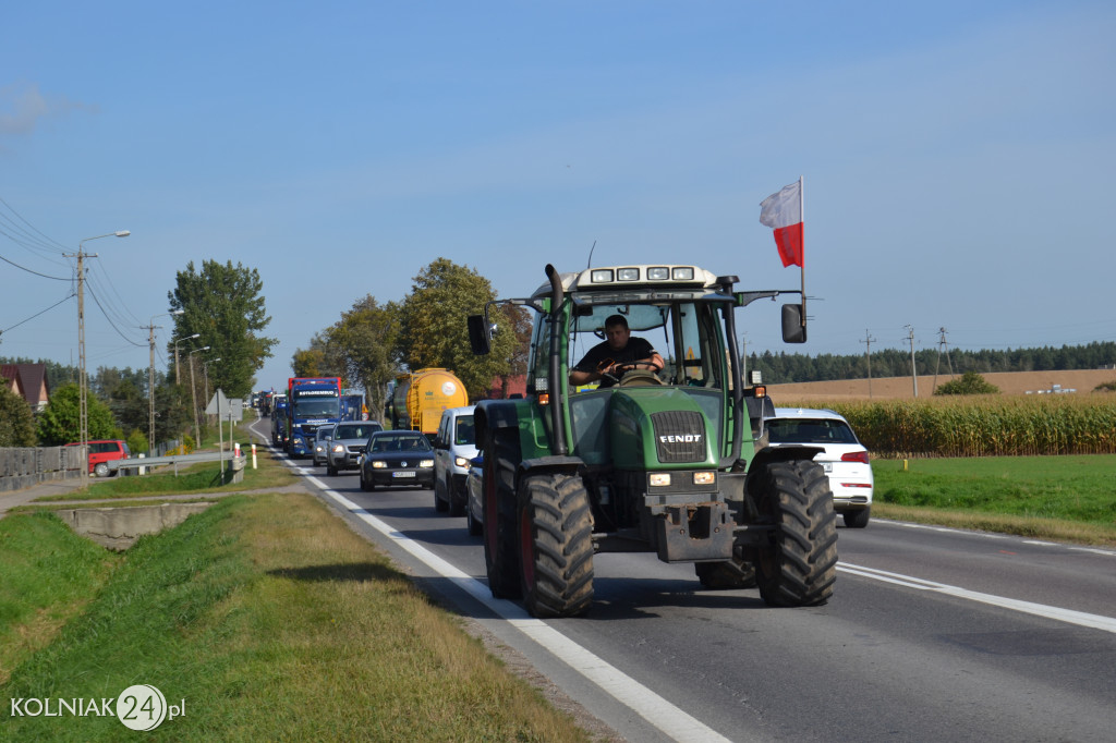Protest rolników w powiecie kolneńskim