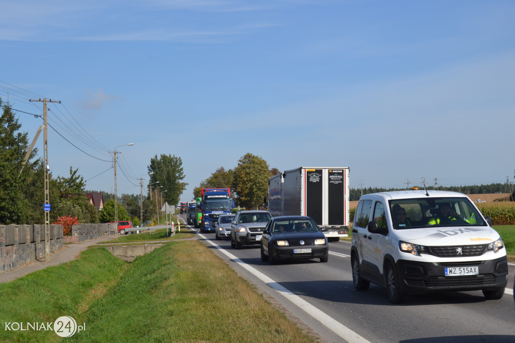 Protest rolników w powiecie kolneńskim