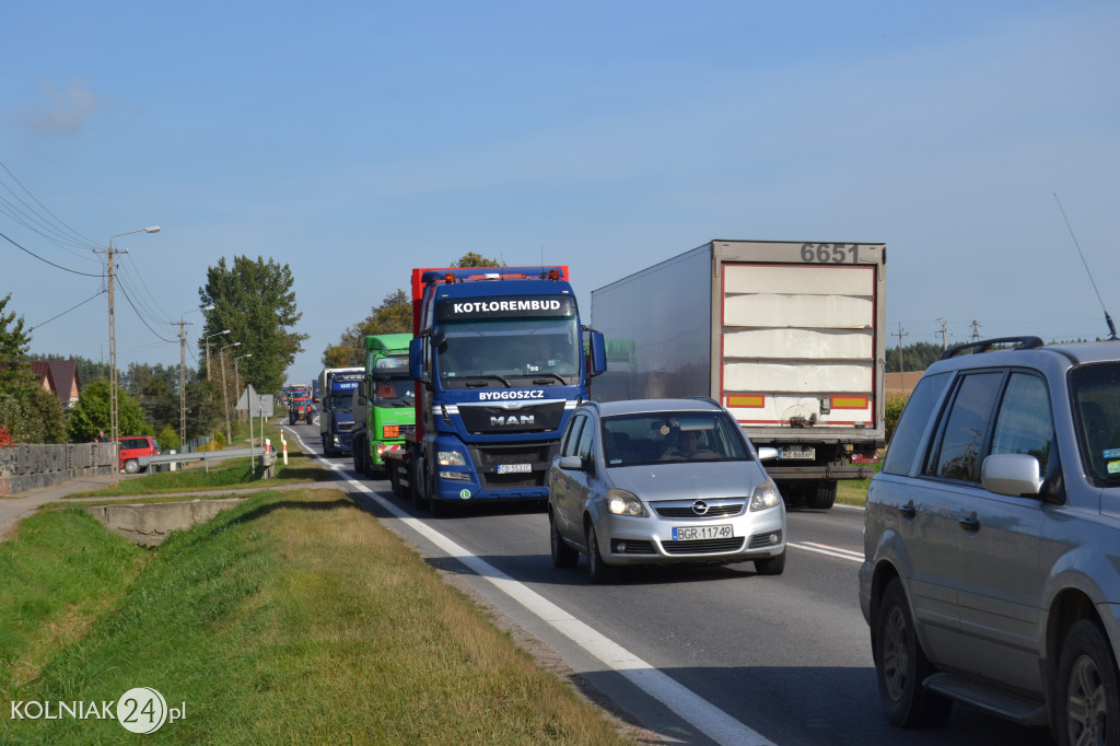 Protest rolników w powiecie kolneńskim
