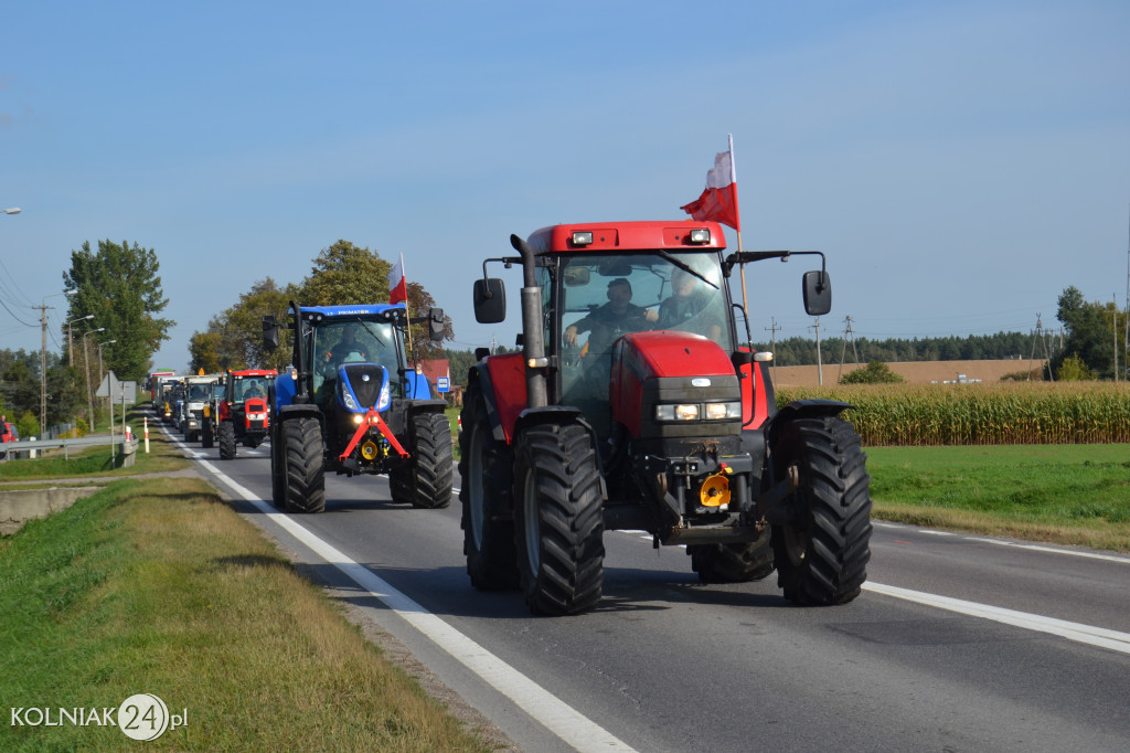 Protest rolników w powiecie kolneńskim
