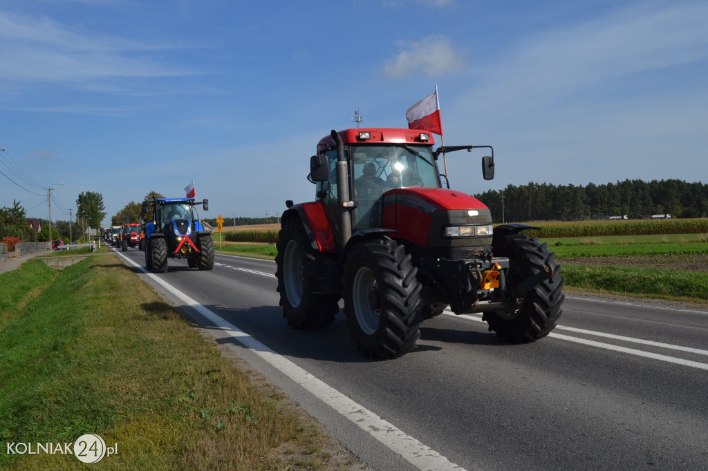 Protest rolników w powiecie kolneńskim