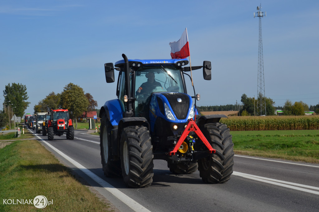 Protest rolników w powiecie kolneńskim