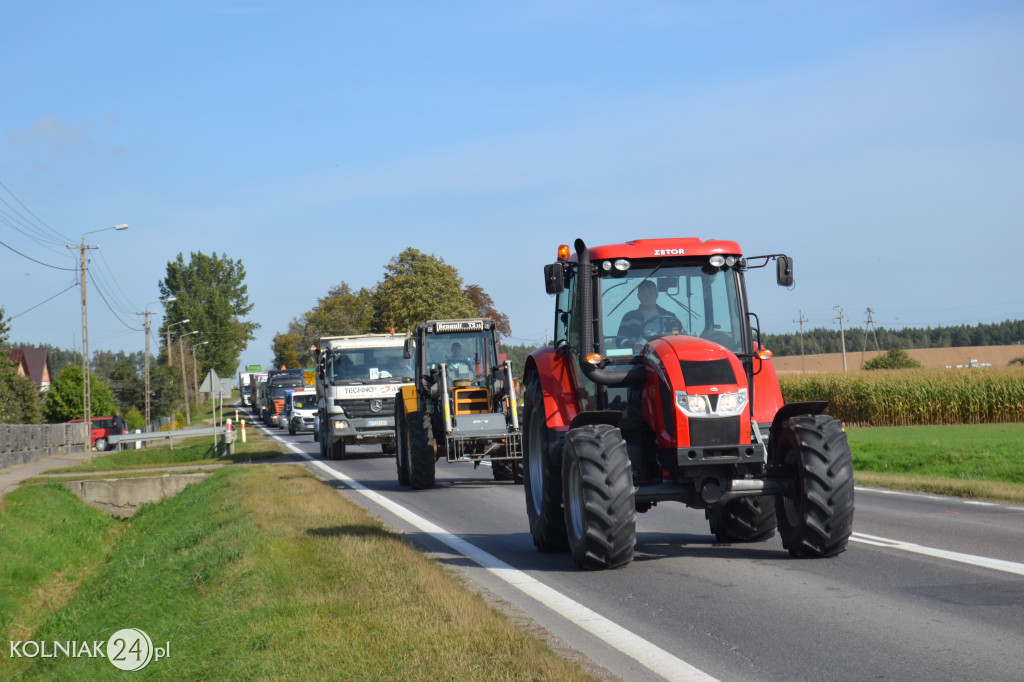 Protest rolników w powiecie kolneńskim