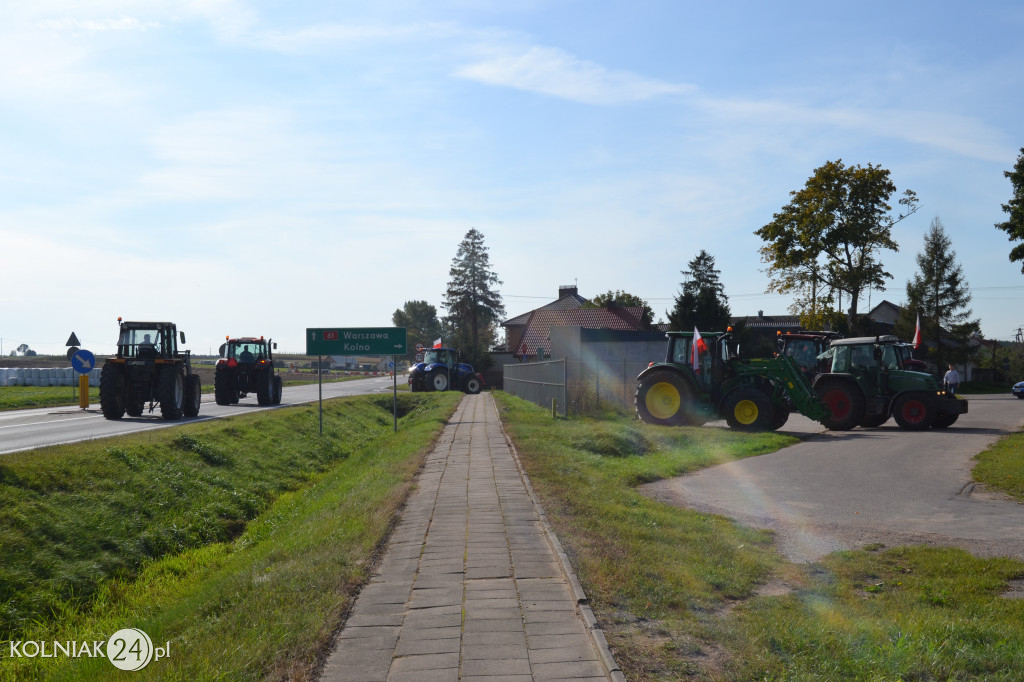 Protest rolników w powiecie kolneńskim