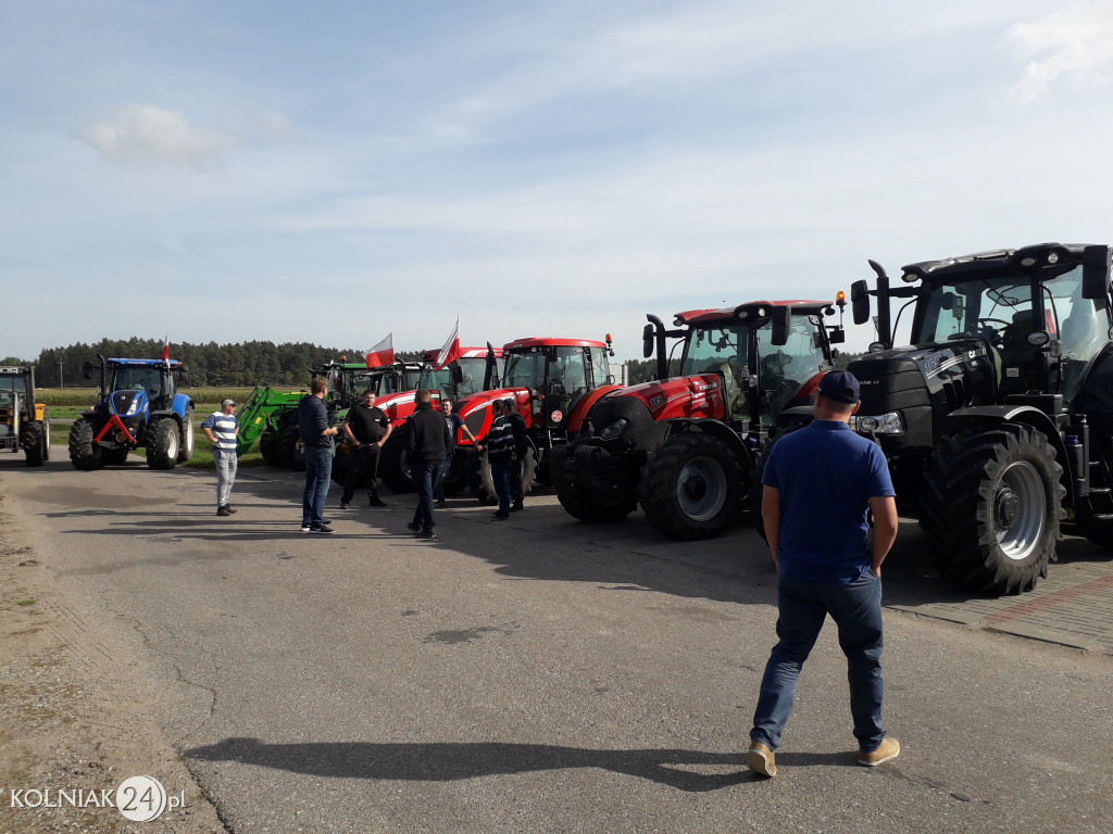 Protest rolników w powiecie kolneńskim
