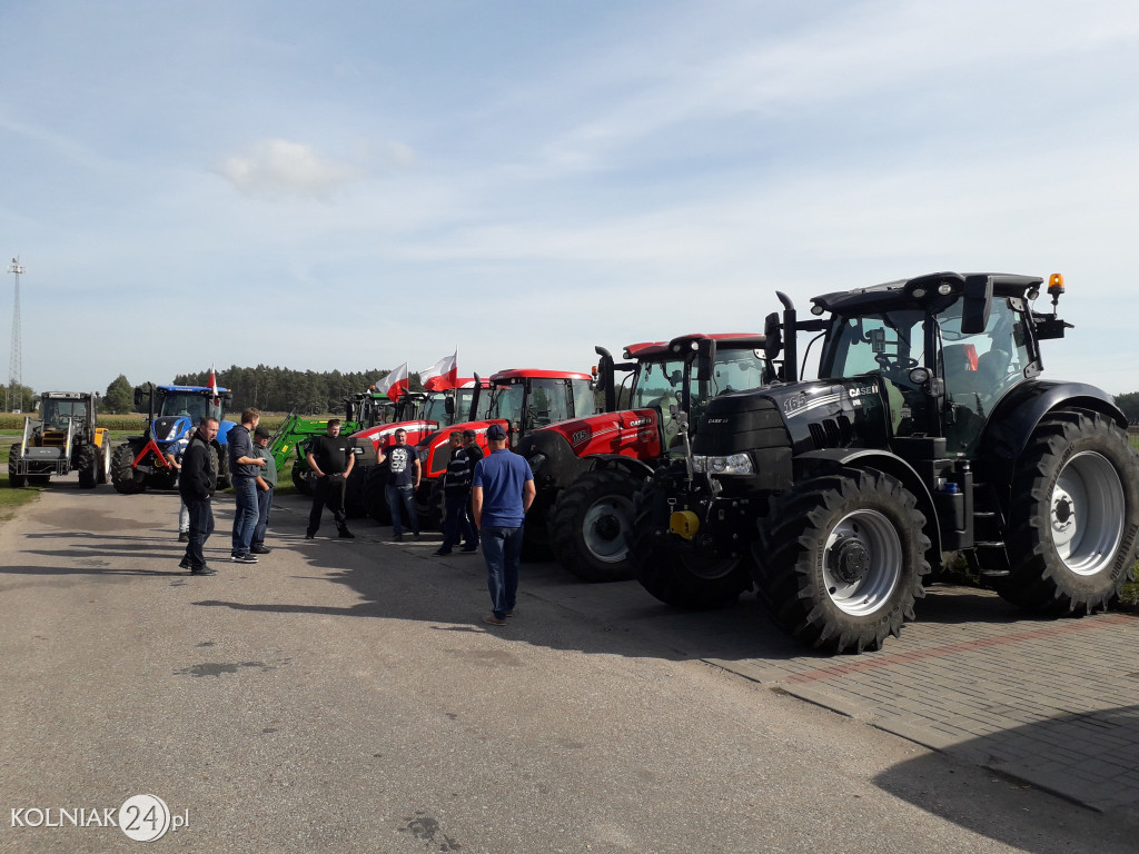 Protest rolników w powiecie kolneńskim