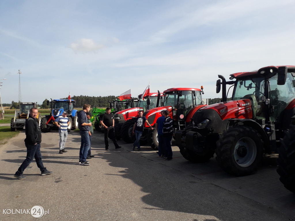 Protest rolników w powiecie kolneńskim