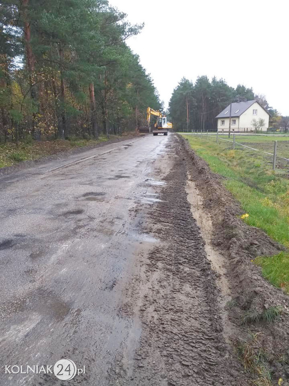 Wanacja - remont drogi powiatowej