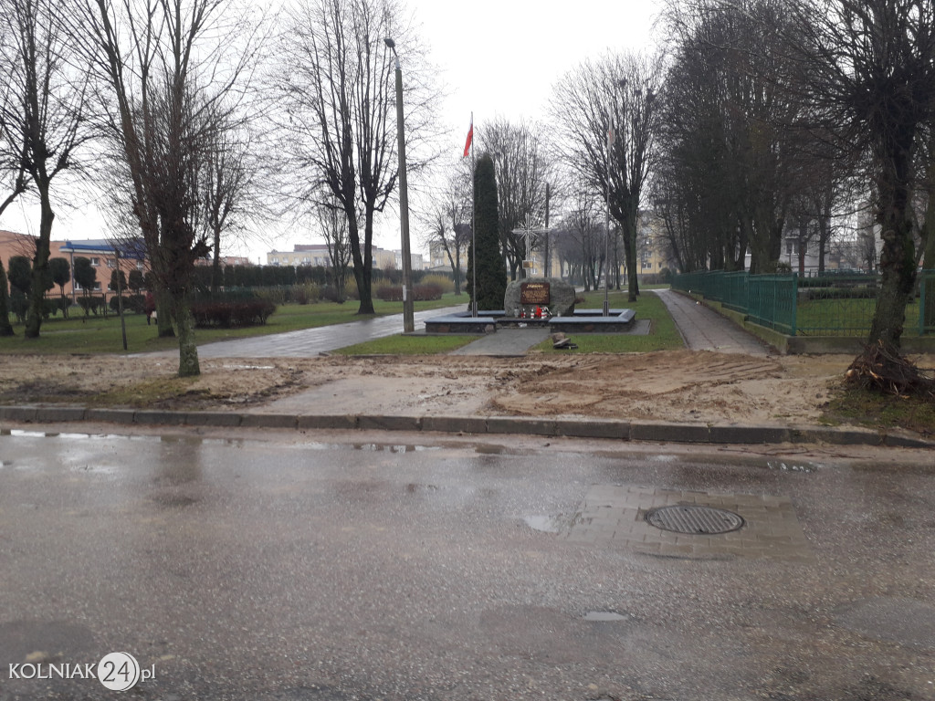 Remont chodnika przy ulicy Konopnickiej