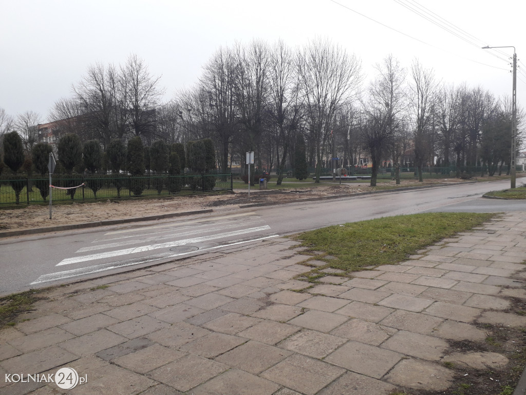 Remont chodnika przy ulicy Konopnickiej