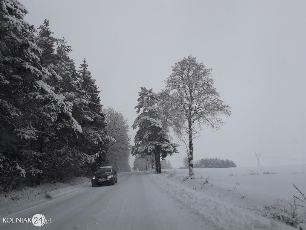Podróż autem z Kolna do Grabowa