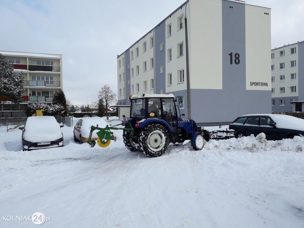 Kolno zasypane śniegiem (luty 2021)
