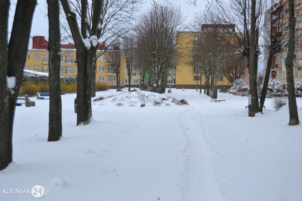 Kolno zasypane śniegiem (luty 2021)