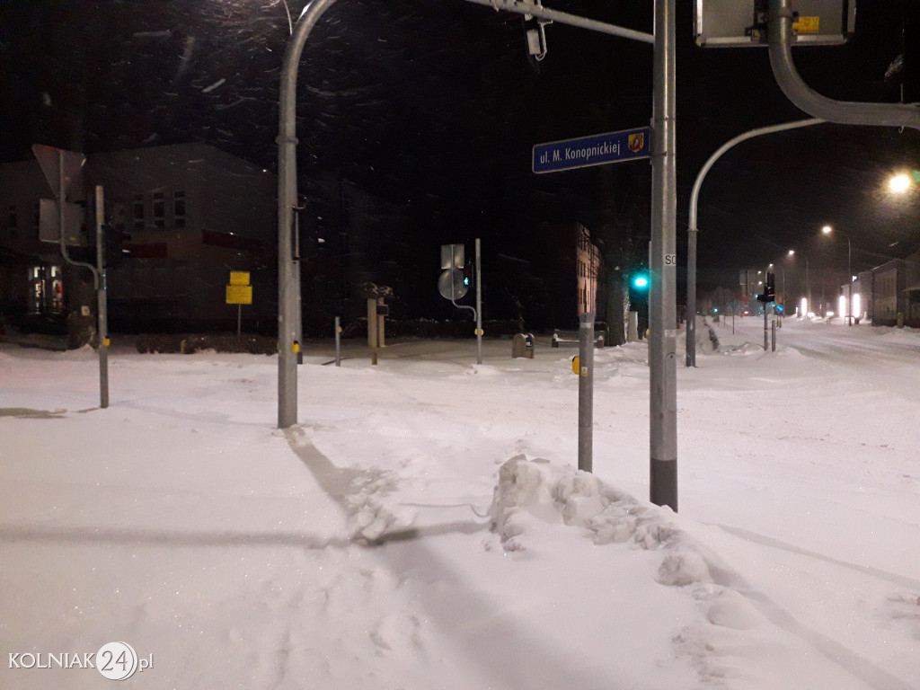 Kolno: śnieg, zawieje i zamiecie