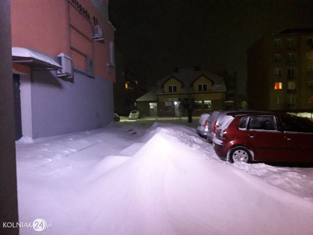 Kolno: śnieg, zawieje i zamiecie