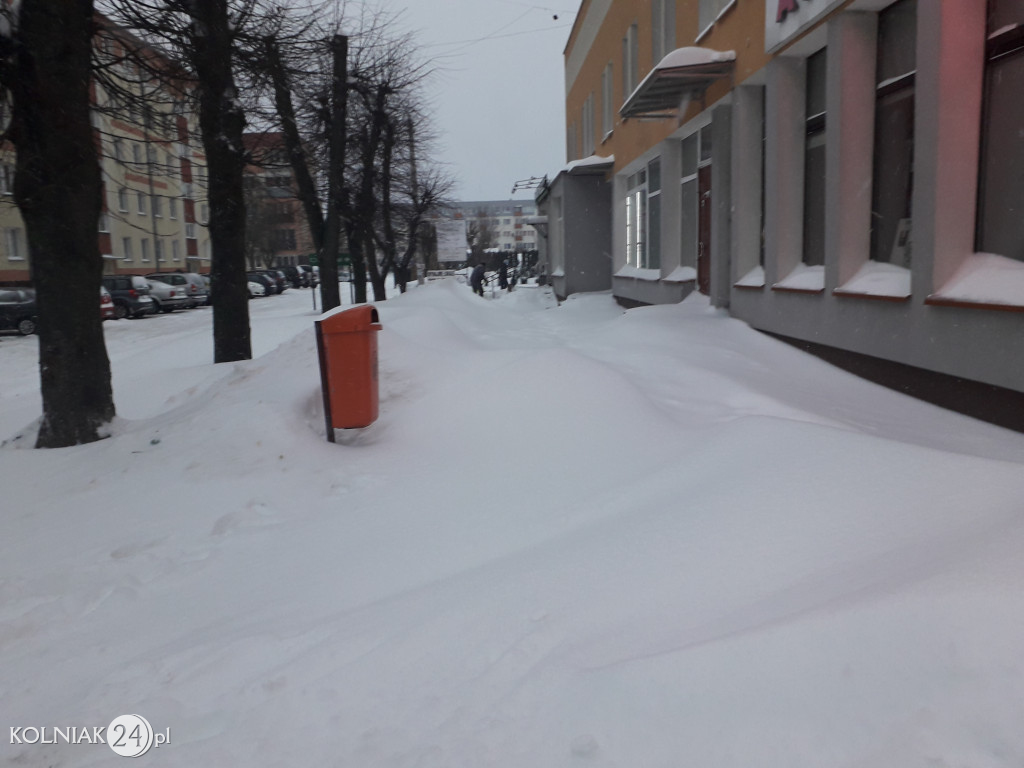 Kolno: śnieg, zawieje i zamiecie