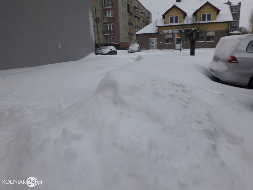 Kolno: śnieg, zawieje i zamiecie