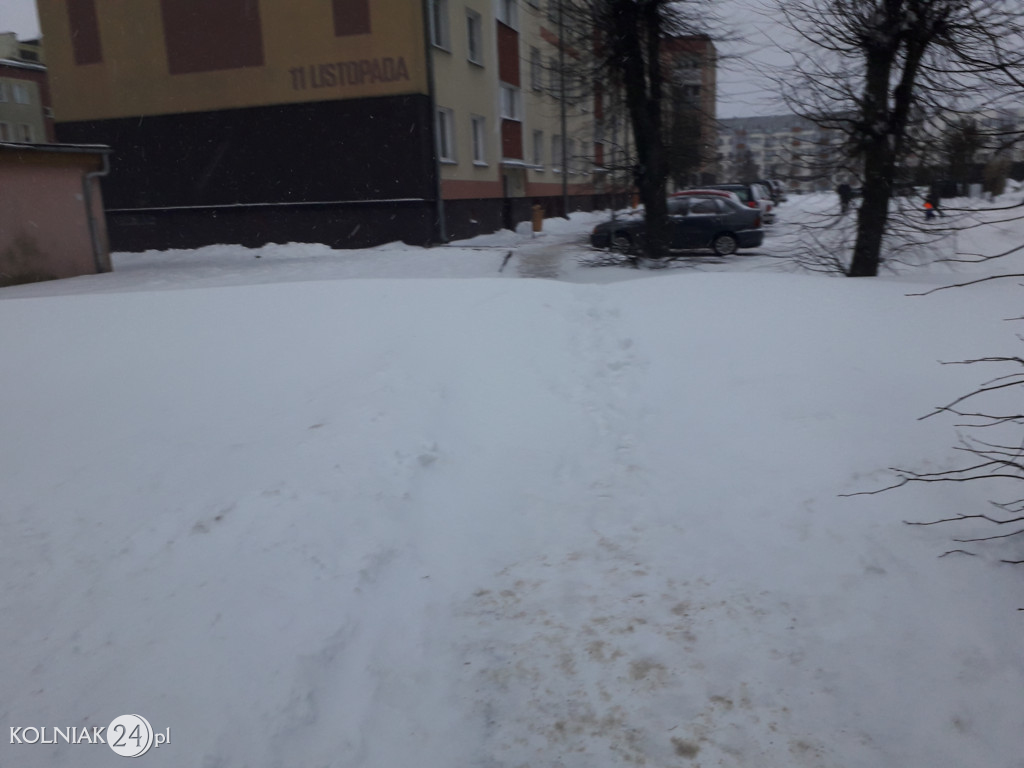 Kolno: śnieg, zawieje i zamiecie