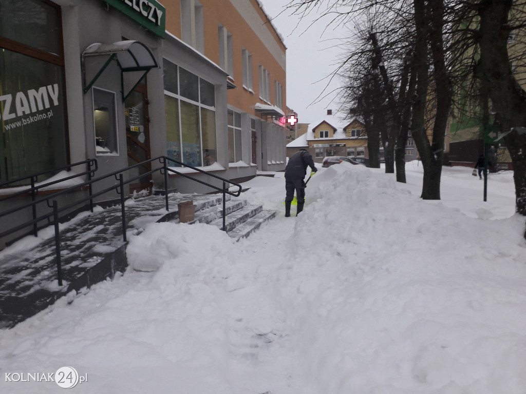 Kolno: śnieg, zawieje i zamiecie