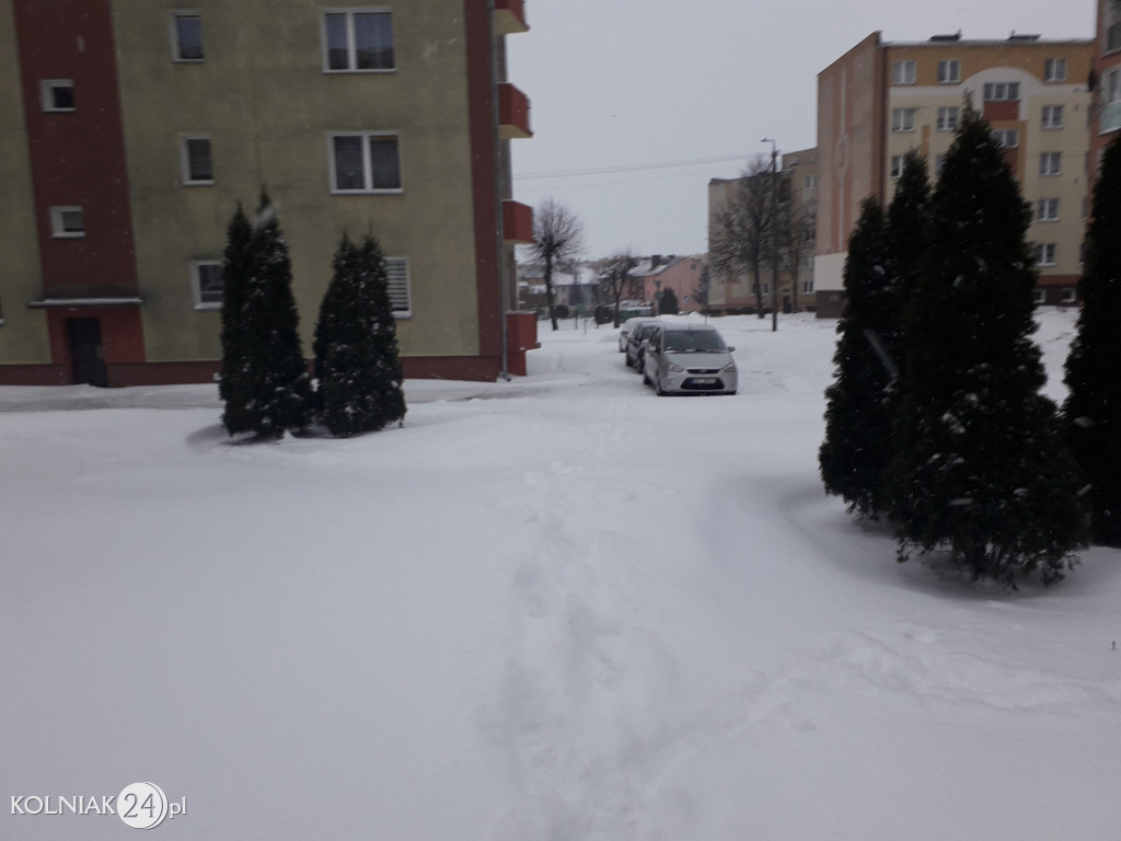 Kolno: śnieg, zawieje i zamiecie