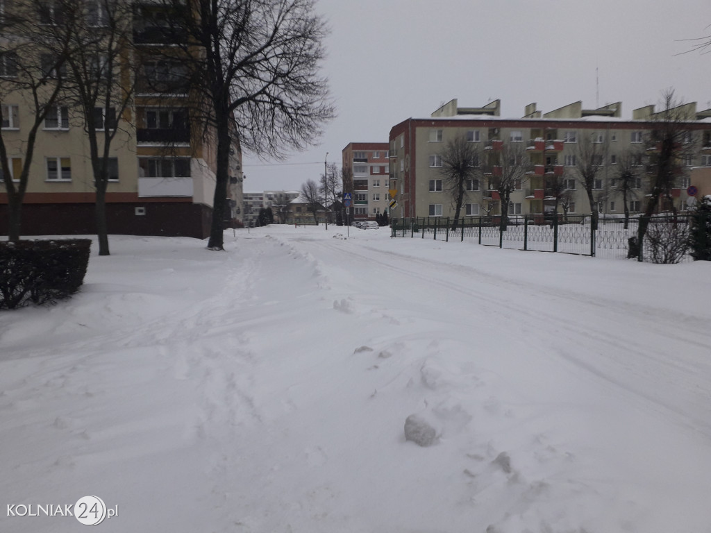 Kolno: śnieg, zawieje i zamiecie