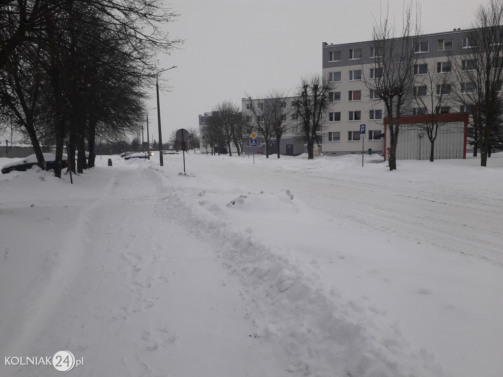 Kolno: śnieg, zawieje i zamiecie