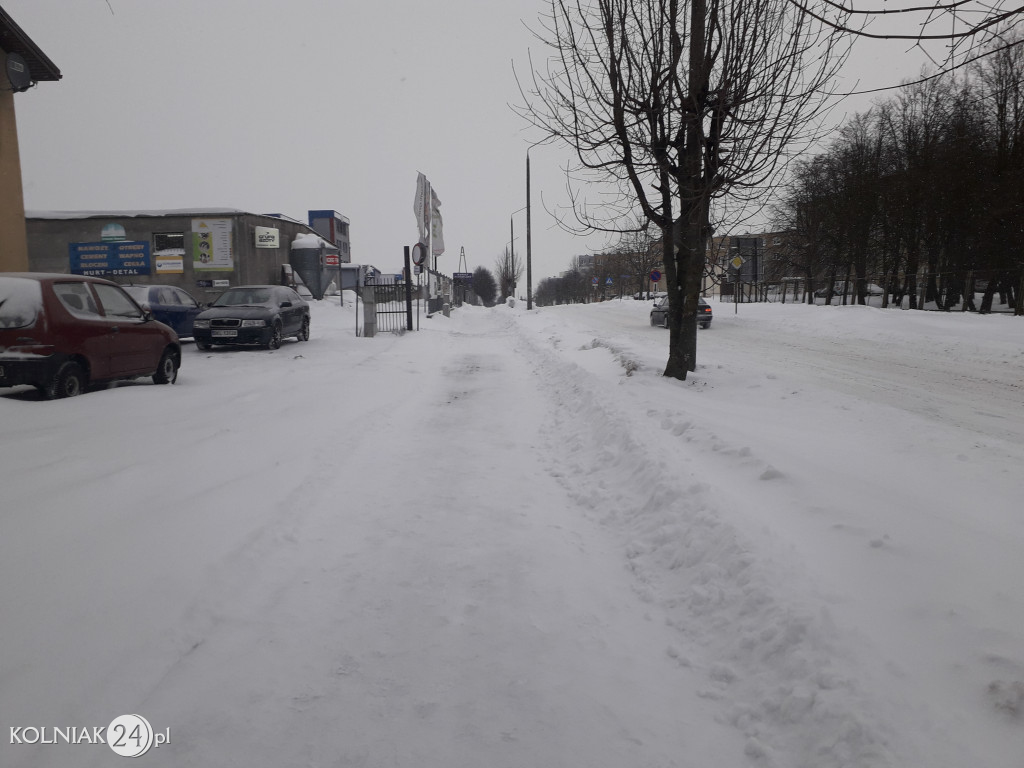 Kolno: śnieg, zawieje i zamiecie