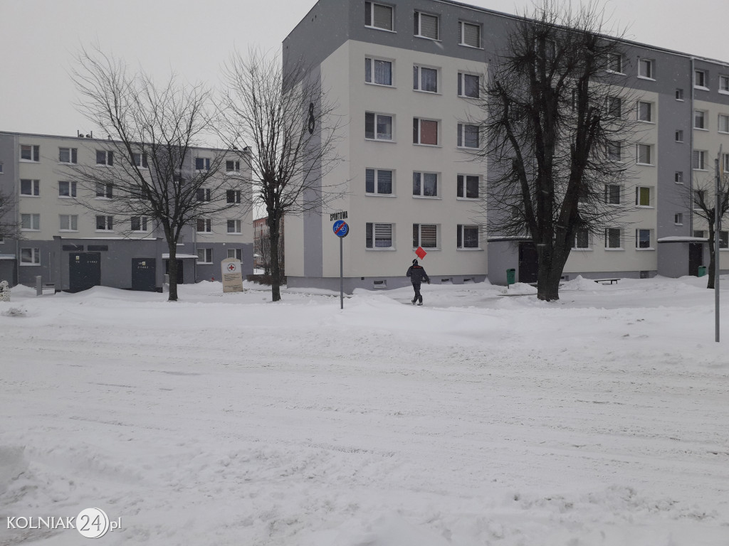 Kolno: śnieg, zawieje i zamiecie
