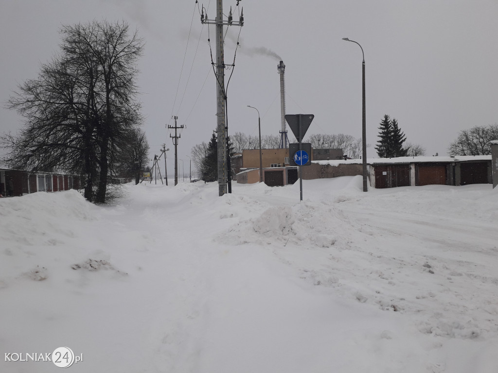 Kolno: śnieg, zawieje i zamiecie