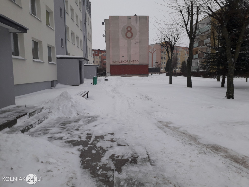 Kolno: śnieg, zawieje i zamiecie