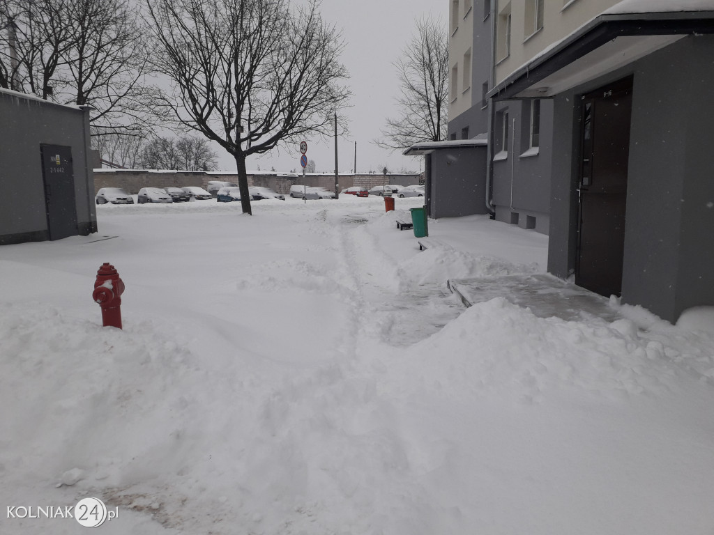 Kolno: śnieg, zawieje i zamiecie