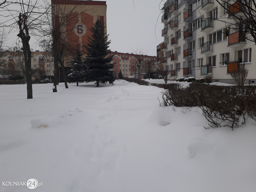 Kolno: śnieg, zawieje i zamiecie