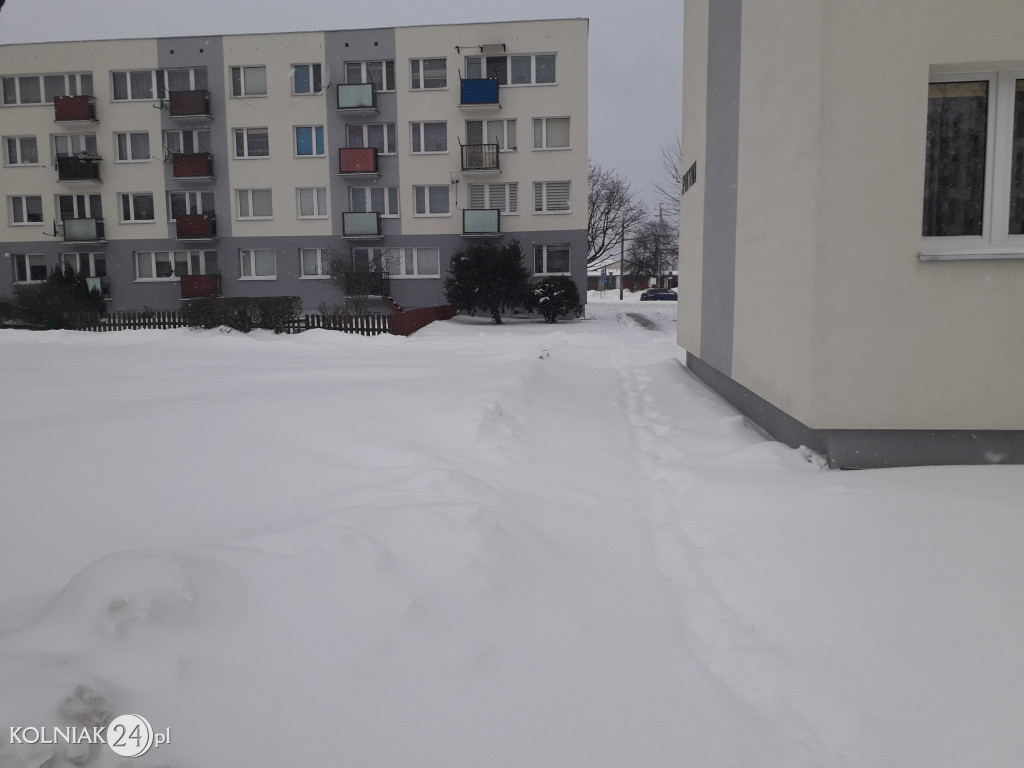 Kolno: śnieg, zawieje i zamiecie