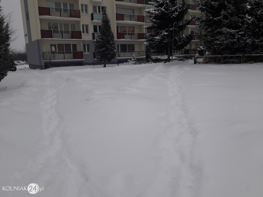 Kolno: śnieg, zawieje i zamiecie