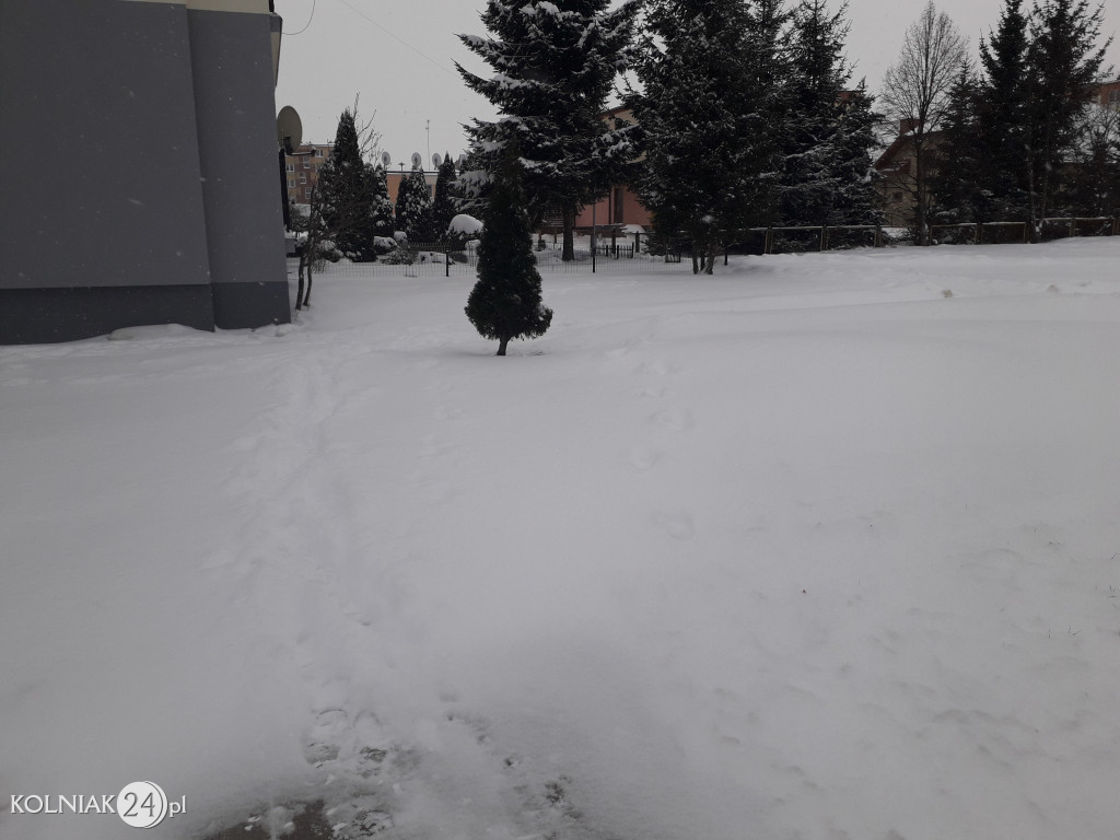 Kolno: śnieg, zawieje i zamiecie