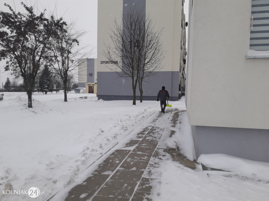 Kolno: śnieg, zawieje i zamiecie