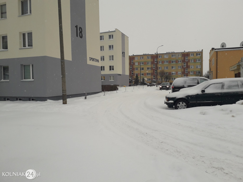 Kolno: śnieg, zawieje i zamiecie