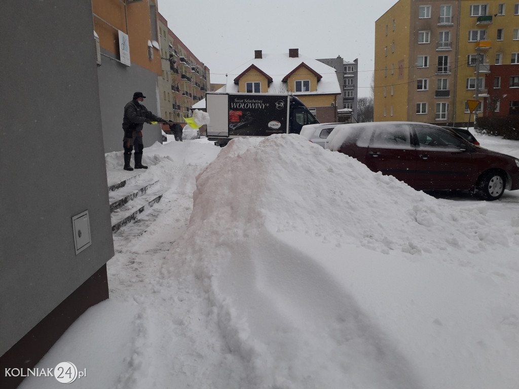 Kolno: śnieg, zawieje i zamiecie