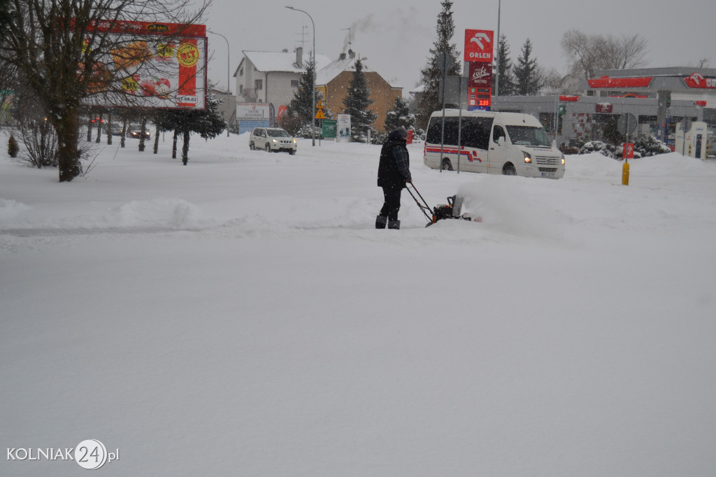 Kolno: śnieg, zawieje i zamiecie