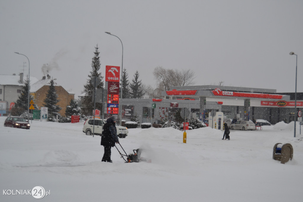 Kolno: śnieg, zawieje i zamiecie