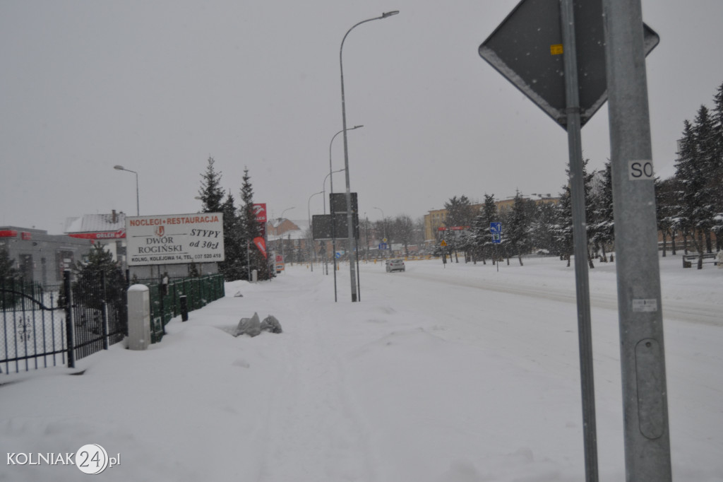 Kolno: śnieg, zawieje i zamiecie