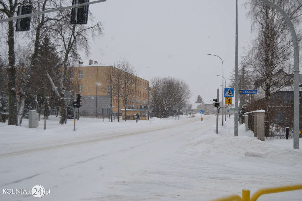 Kolno: śnieg, zawieje i zamiecie